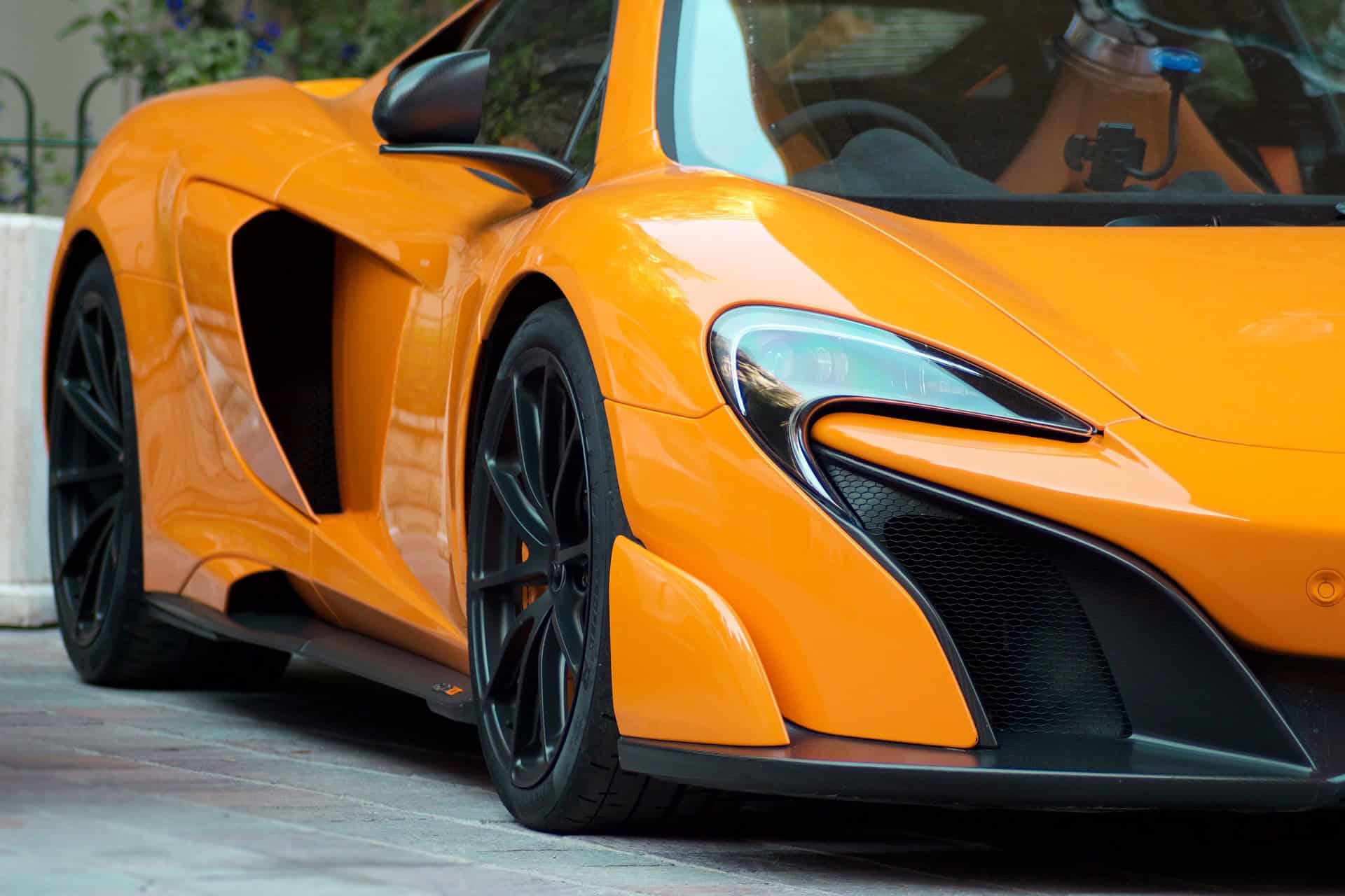 image shows mclaren supercar